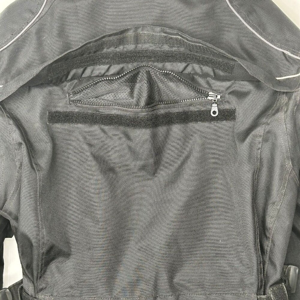 Bazik Noir Mens Moto Riding Jacket MX Scotchlite 3M Reissa Belted Black Size M - Picture 5 of 16